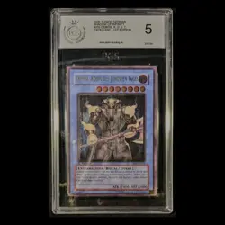 Demise, King of Armageddon PGS 5 GERMAN Yugioh 1st Ed. Ultimate Rare (PSA Alt.) - Image 1