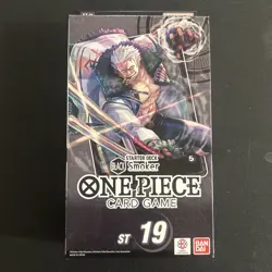 One Piece Tcg Black Smoker Starter Deck (ST-19) Open Box No PRB Pack Included! - Image 1