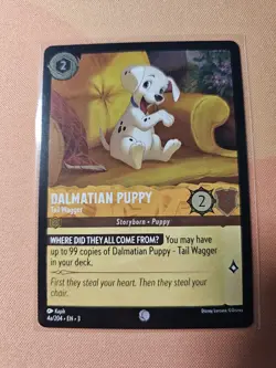 Disney Lorcana: DALMATION PUPPY Tail Wagger 4a/204 Into the Inklands - NM - Image 1