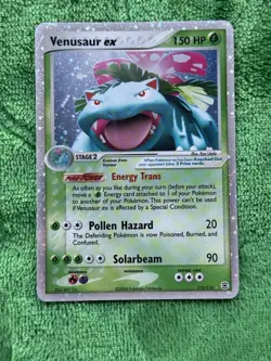 NM Pokemon TCG Venusaur EX Holo Rare Card 112/112 2004 EX FireRed LeafGreen - Image 1