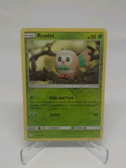 Rowlet 17/236 Reverse Holo Cosmic Eclipse Pokemon Card NM - Image 1