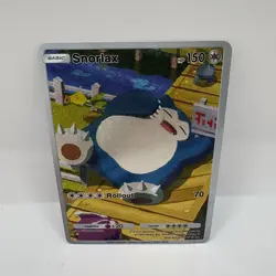 Pokemon TCG Pocket Snorlax Custom Textured Holo Illustration Rare Art Card - Image 1