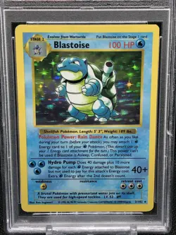 Pokemon BLASTOISE Shadowless PSA 5 EX Holo Rare, Base Set 1999 Card #2/102! - Image 2