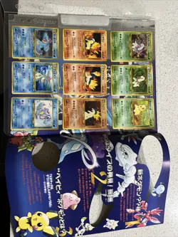 Japanese Pokemon Card NEO GENESIS Premium File FOLDER BINDER Gold Silver - Image 3