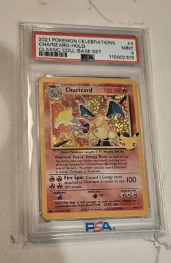 CHARIZARD PSA 9 2021 POKEMON CELEBRATIONS #4/102 - Image 1