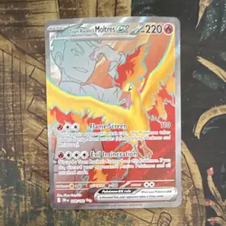 Pokemon Team Rocket's Moltres EX 208/182 Destined Rivals Ultra Rare Holo 220HP - Image 1