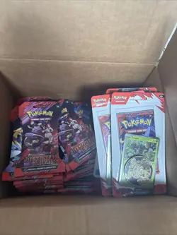 60 Packs Pokemon Destined Rivals Booster Packs + 11 Blister Packs - Image 1