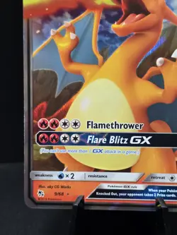 Pokemon Charizard GX Battle Academy Stamped 60 9/68 Hidden Fates Near Mint - Image 5