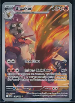 2025 Pokemon TCG Destined Rivals Blaziken Full Art Illustration Rare 192/182 - Image 1