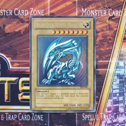 1x Blue-Eyes White Dragon - Ultra Rare - SDK-001 - Unlimited - HP - Image 1