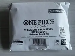 One Piece TCG The Azure Sea's Seven Op14-eb04 Release Event Kit SEALED - Image 1