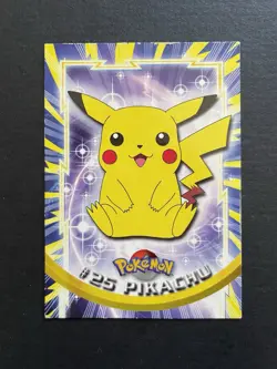 Pikachu Pokemon Topps 2000 Blue Logo Card - Image 1