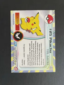 Pikachu Pokemon Topps 2000 Blue Logo Card - Image 2