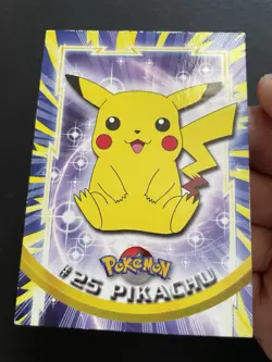 Pikachu Pokemon Topps 2000 Blue Logo Card - Image 3