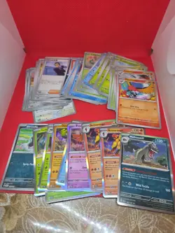 LOT 4: Pokemon Tcg Bundle Lot Vary Conditions Holos Reverse Holos Bulk 60+ Cards - Image 1