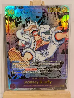 Gear 5 Monkey D Luffy OP05-119 SEC Manga Alt Rare One Piece Card Game English - Image 1
