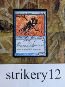 Consecrated Sphinx – Mirrodin Besieged – Signed by Mark Zug – MTG - Image 1