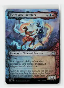 Twinflame Travelers Lorwyn Eclipsed FOIL Showcase Magic The Gathering MTG Card - Image 1