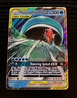 Magikarp & Wailord GX SM166 Tag Team Promo Holo NM Pokemon - Image 1