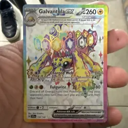 Pokemon TCG Galvantula ex 159/142 Stellar Crown Full Art Rainbow Ultra Rare Holo - Image 1