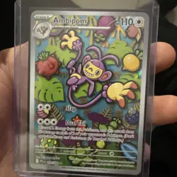 Ambipom 107 Phantasmal Flames Pokemon Trading Card - NM - Image 1