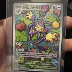 Ambipom 107 Phantasmal Flames Pokemon Trading Card - NM - Image 2