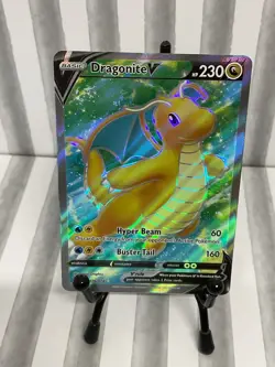 Dragonite V (Full Art) 076/078 Pokemon GO Holo - Image 1