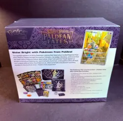 FACTORY SEALED Pokemon TCG Paldean Fates Pokemon Center ETB Elite Trainer Box - Image 2