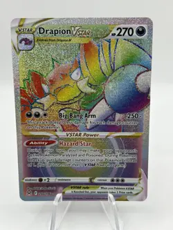 Pokemon Drapion VSTAR (Secret) 200/196 SWSH11: Lost Origin Secret Rare NM - Image 1