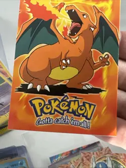 1999 Topps Pokemon the First Movie E6 #06 Charizard Blue Logo - Image 2
