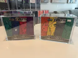 Pokemon Evolving Skies Pokemon Center Sealed Elite Trainer Box ETB Set 2 w/Cases - Image 1