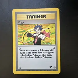 Pokemon TCG Koga Gym Challenge Holo Rare Unlimited 19/132 Wizards of the Coast - Image 1