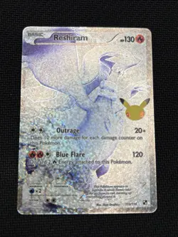 2021 Pokemon - Celebrations Classic Collection Reshiram (Black & White) #113/114 - Image 1
