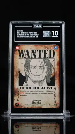 Shanks (004) Wanted Poster OP09-004 | TAG 10 | Graded One Piece Card - Image 1