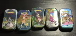 Pokemon TCG Crown Zenith Open Mini Tins with Inserts Full Set of 5 NO CARDS - Image 1