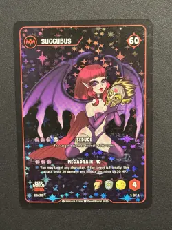 Dead World TCG Succubus 28/30 Rising Mini Set Holo Rare Card 2025 - Image 1