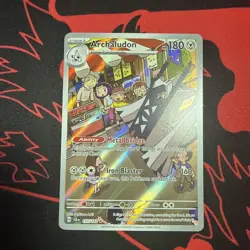 Archaludon 155/142 Sv07: Stellar Crown Holo Full Art Pokemon Card Near Mint - Image 1