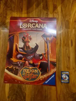 3 x Lorcana Oversized Jumbo Promo Cards Rare Mulan Minnie Jafar Reign of Jafar - Image 2