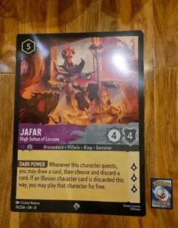 3 x Lorcana Oversized Jumbo Promo Cards Rare Mulan Minnie Jafar Reign of Jafar - Image 4