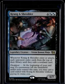 Krang & Shredder - 153 - Foil - TMT - NM - MTG Magic the Gathering - Image 1