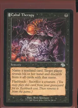 Cabal Therapy Uncommon LP/Pl Judgment Magic the Gathering MTG - Image 1