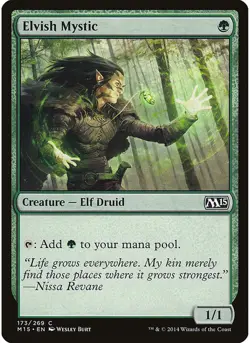 Elvish Mystic 173 MTG NM - Magic 2015 (M15) - Image 1