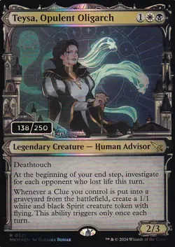 MTG Teysa, Opulent Oligarch No. 321 Foil MKM English Showcase, Serial 138/250 - Image 1