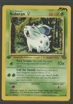 Nidoran 1. Edition | Jungle 57/64 | Pokemon Karte EN NM Dschungel 1999 - Image 1