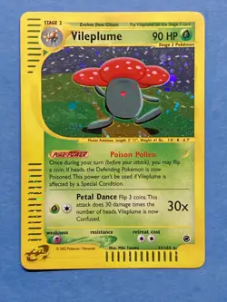 Pokemon Holo eReader Vileplume- Expedition- 31/165- VLP/NM - Image 1