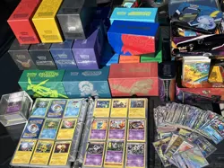 Pokemon TCG Collection Rare Uncommon Common Boxes Sleeves Binders Bulk Lot - Image 1