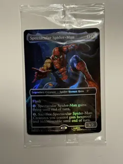 Magic The Gathering Spectacular Spider Man Foil Promo Card Marvel Legends P 0002 - Image 1