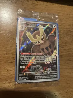 Pokemon Noctowl TCG Scarlet Violet Black Star Promo Holo Card 141 NM Condition - Image 1