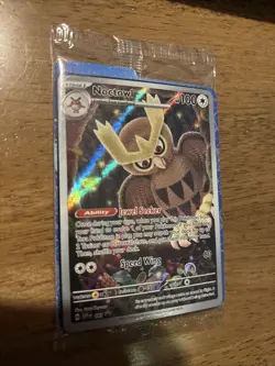 Pokemon Noctowl TCG Scarlet Violet Black Star Promo Holo Card 141 NM Condition - Image 2