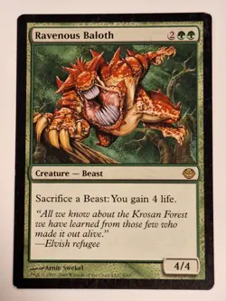 Ravenous Baloth - Duel Decks: Garruk vs. Liliana - Magic the Gathering MTG Nice! - Image 1